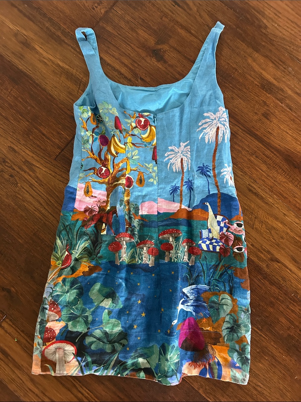 Farm Rio dream landscape mini dress - Picture 6 of 6